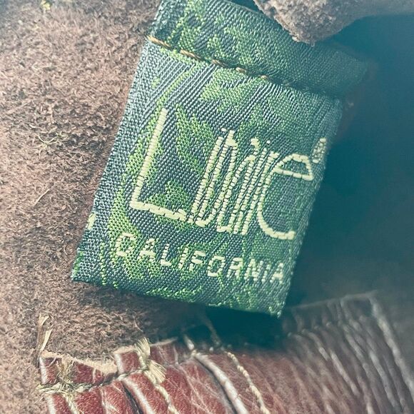 Vintage LIBAIRE of California Brown Leather Crossbody Purse Made in USA Handbag - Picture 7 of 12